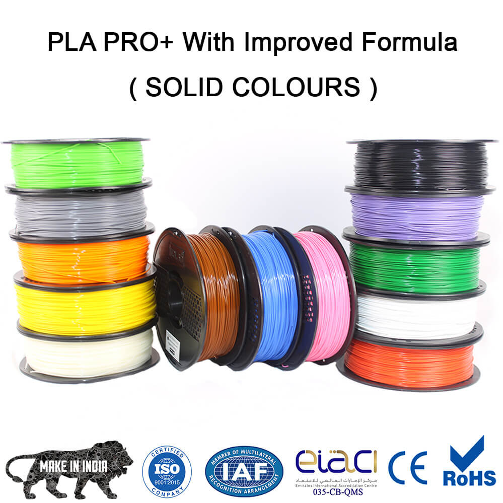 solid colours of 3d filaments