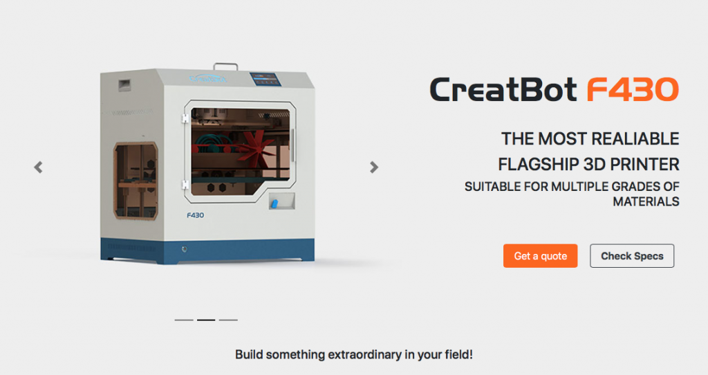 Creatbot F430 High Temp Industrial 3D Printer