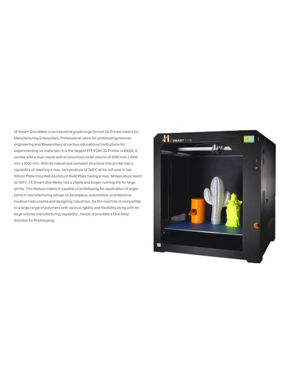 Hi Smart One Meter - Biggest 3D Printer in India - Image 2