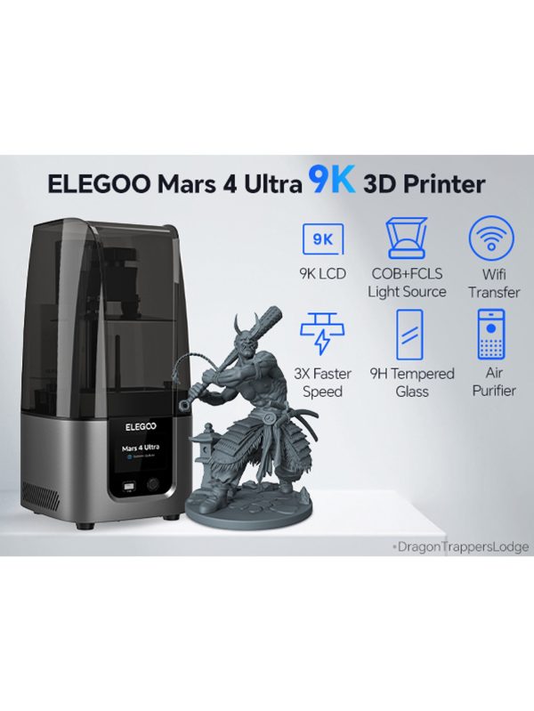 ELEGOO Mars 4 Ultra 9K Resin 3D Printer - Image 3