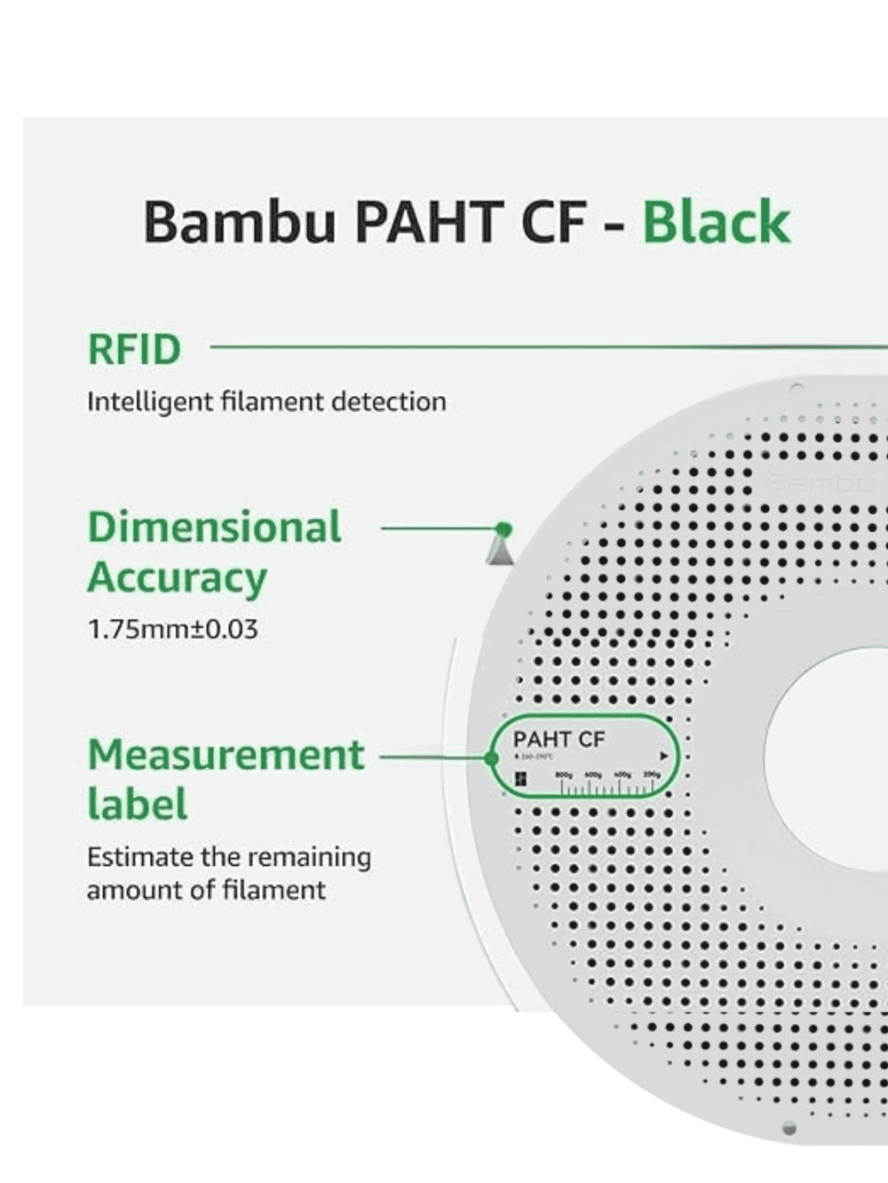 Bambu Lab PAHT – CF Black 3D Filament (500 Gram) - Image 8