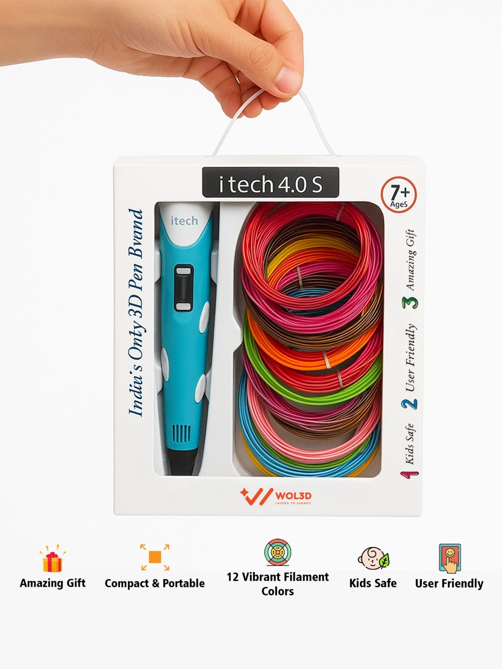 ITECH 3D PEN WITH 12 IN 1 FILAMENT PACK - Image 4