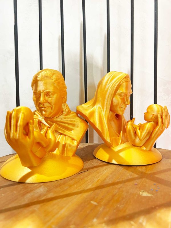 3D Printed Mother and Kid Figurine by WOL3D - Image 4