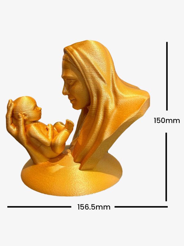3D Printed Mother and Kid Figurine by WOL3D - Image 2