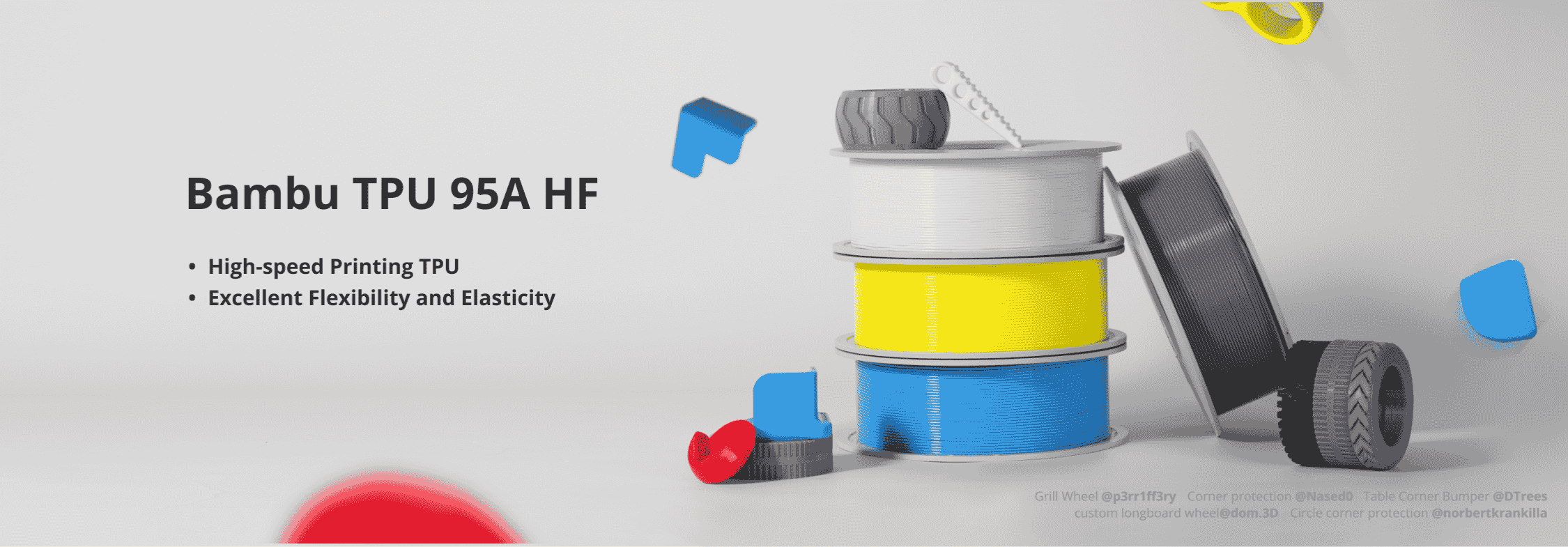 Bambu TPU 95A HF Filament 1.75mm