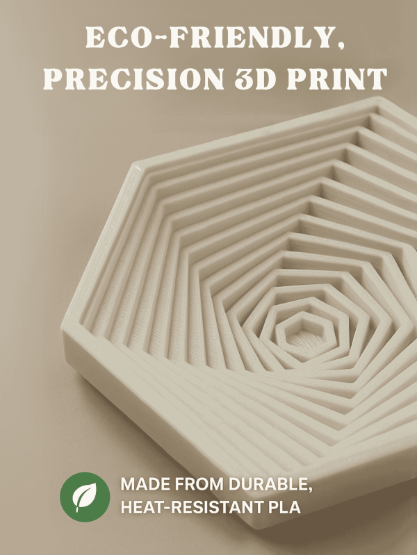 Artisan 3D-Printed Tea Coaster - Image 4