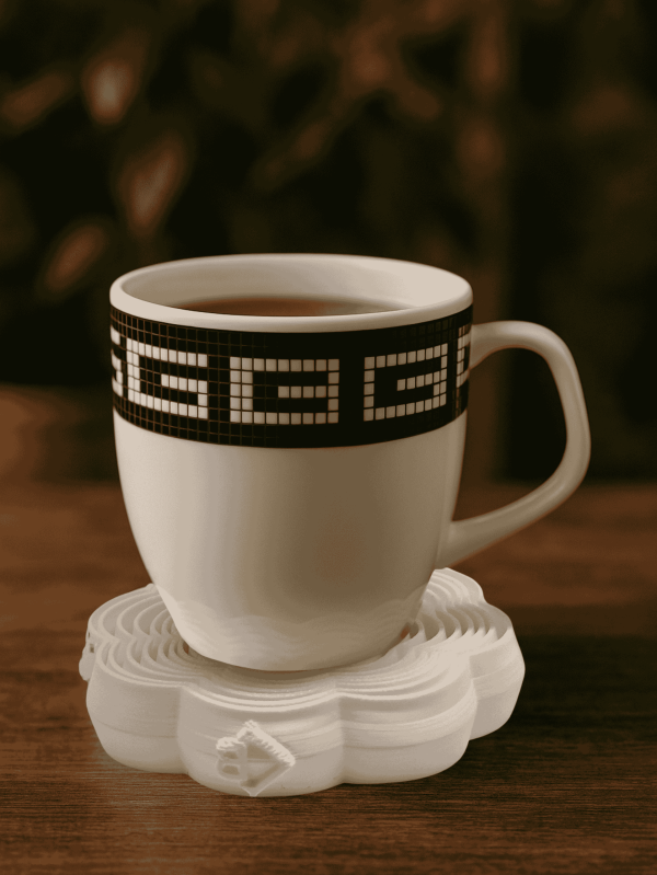 Artisan 3D-Printed Tea Coaster 1