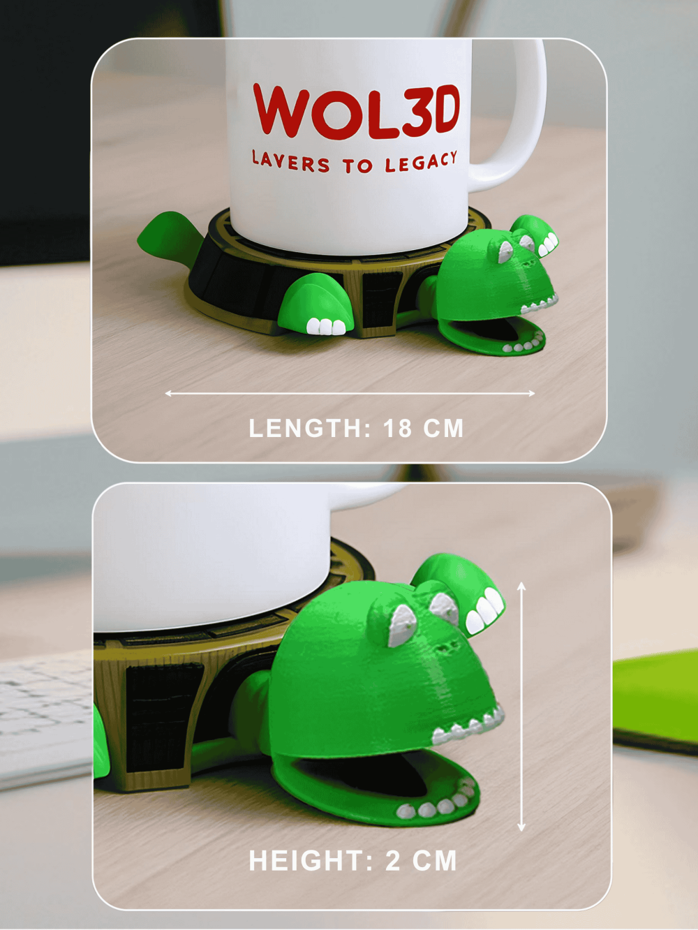 Shellby- The Runner , Adorably Durable Turtle Coaster - Image 4