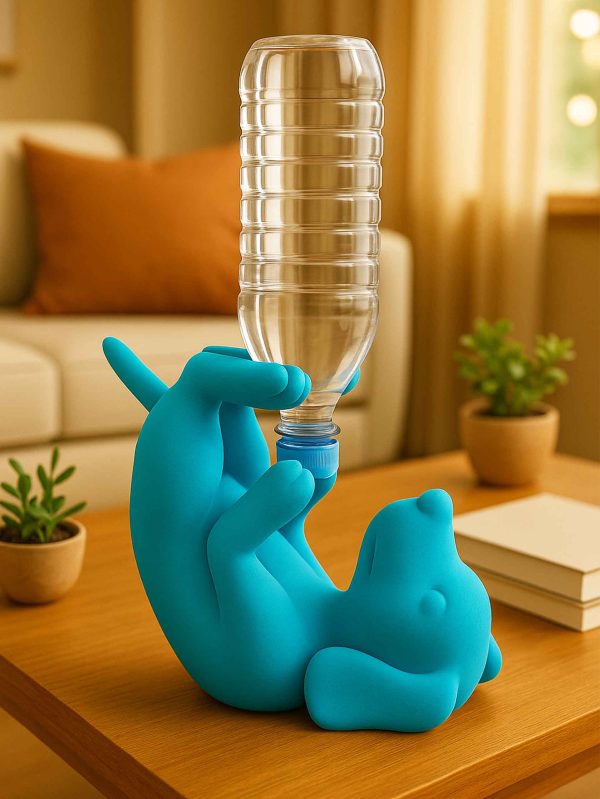 3d Printed dog shaped bottle holder