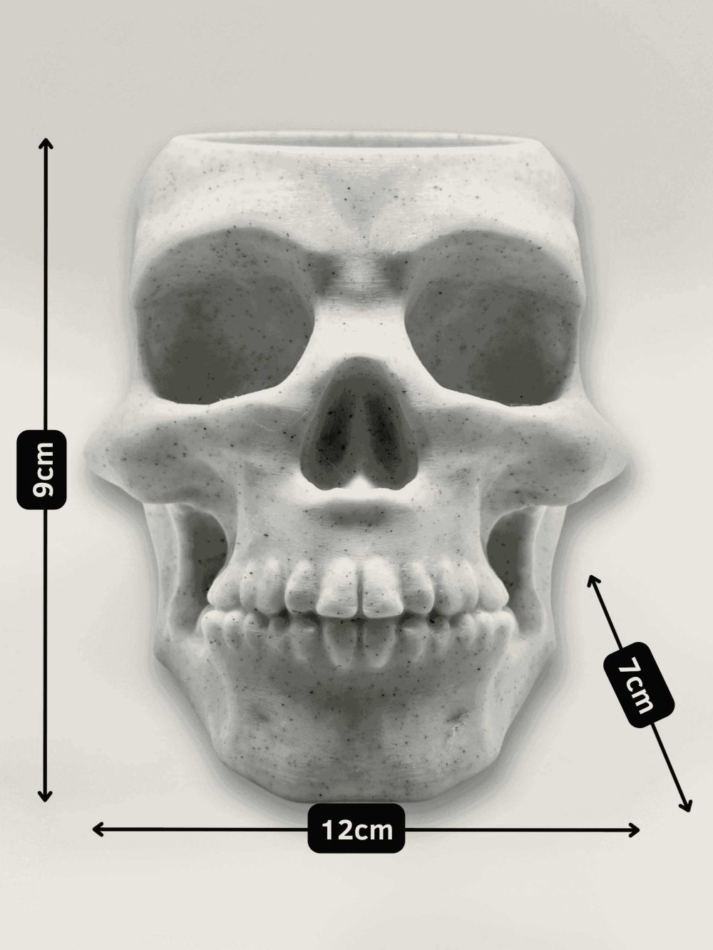 Meet Skully- Skull-Shaped Holder/Desk Organizer - Image 3