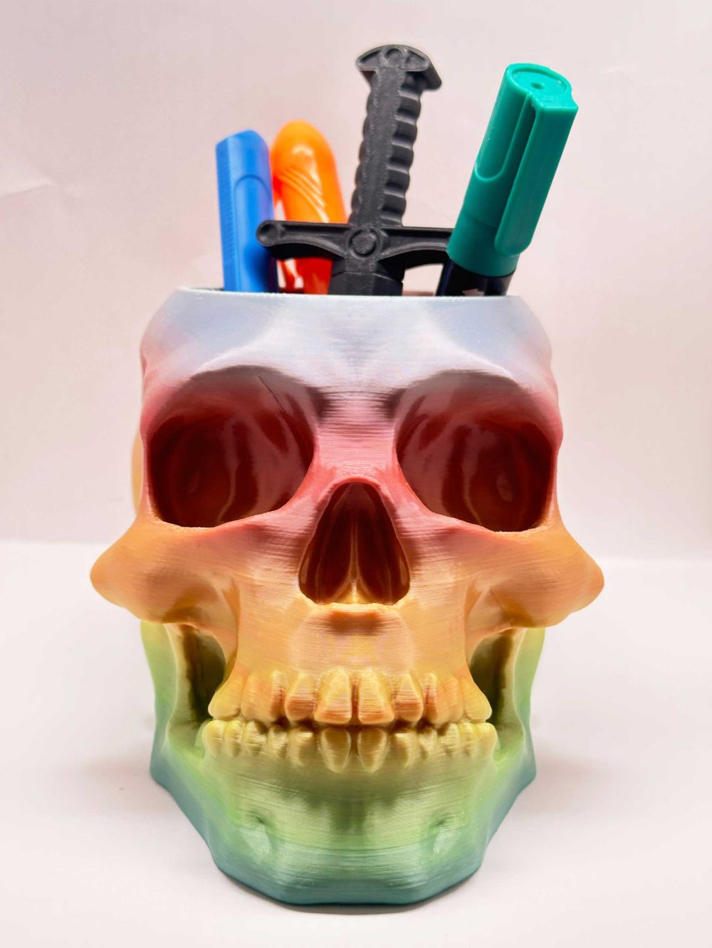 Meet Skully- Skull-Shaped Holder/Desk Organizer - Image 6